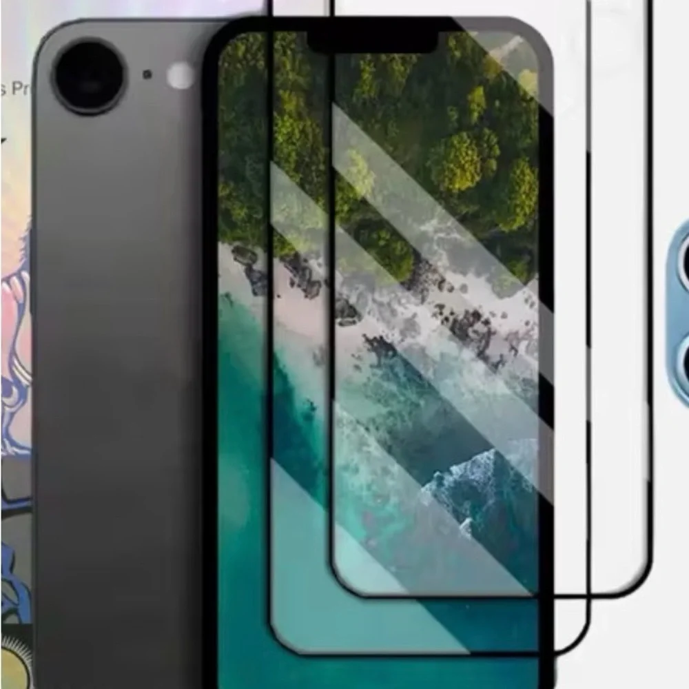 Black Smartphone with Screen Protector